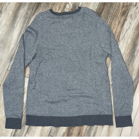 Eddie‎ Bauer Cotton Cashmere Sweater Men Medium V Neck Grandpa Classiccore - Picture 4 of 5